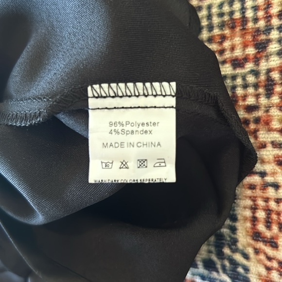 Black Halterneck Slip On Dress - Picture 4 of 5